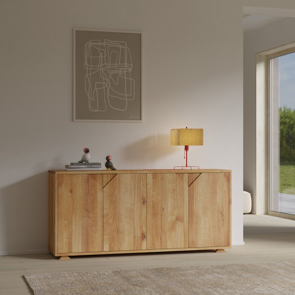 Design Holz Sideboard Kommode PYRA cam10000 Maßgefertigt aus Massivholz von vitamin design